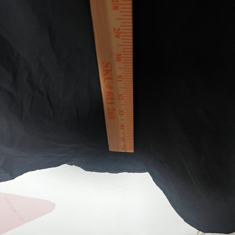 Pomander Place Dress Women's XL Black 100% Cotton Long Sleeve Pockets - Picture 7 of 8